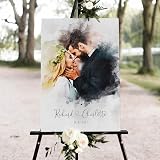 Personalised Wedding Portrait Watercolour Print Gift for Couple Anniversary view 2