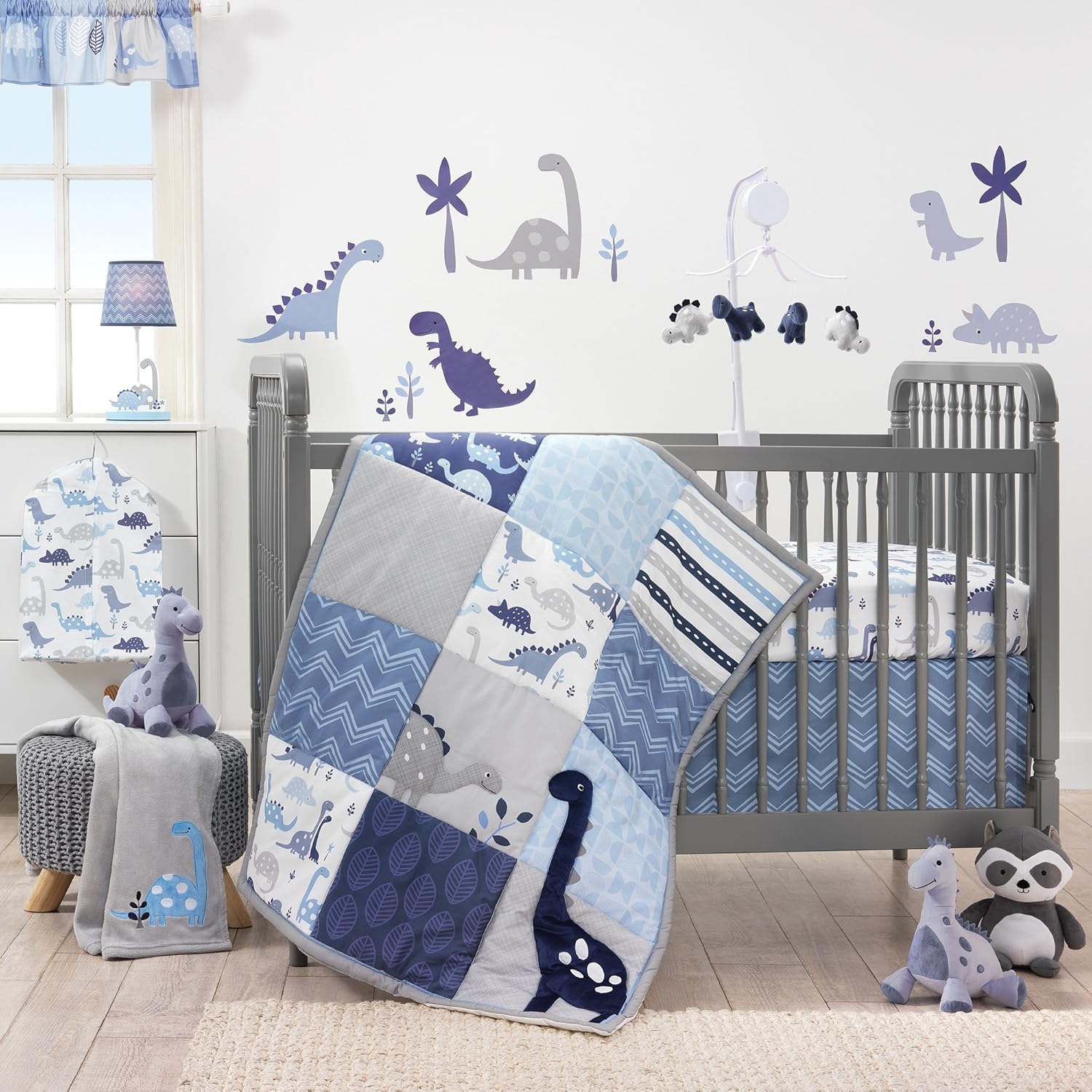Bedtime Originals Roar Dinosaur Plush Rex, Blue: Baby