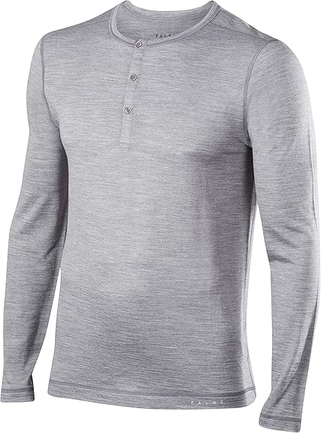 Amazon Falke メンズ シルク ウール 長袖 シャツ ヘザーグレー Us サイズ Small 93cm 36 6 Chest カラー グレー シャツ 通販