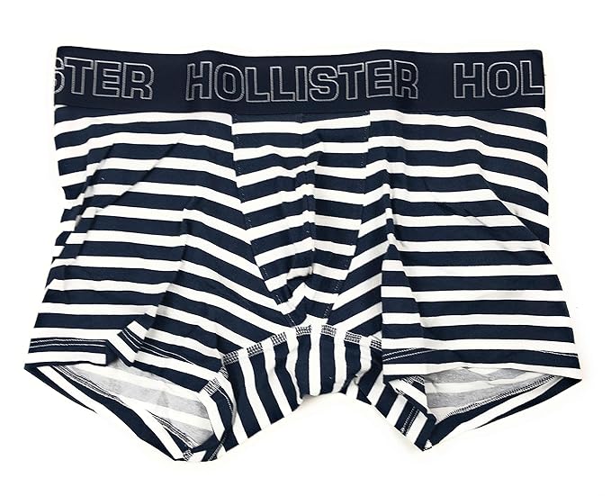 Buy Hollister Underwear, Trunks and Boxers. (LUE White Stripes, Medium