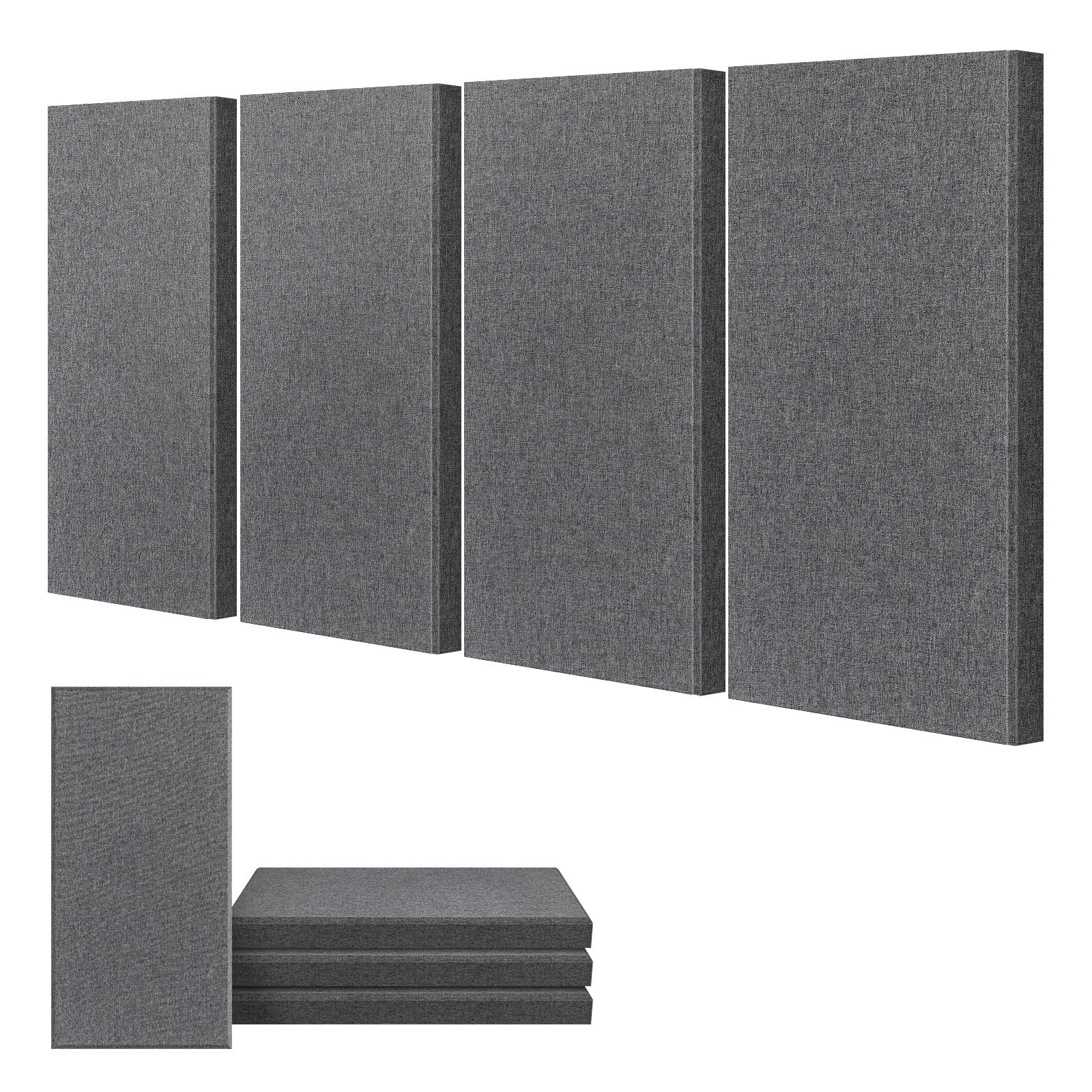 Photo 1 of ***SIMILAR ITEM***
UMIACOUSTICS 4 PCS Acoustic Panels, 2“ Thick 23.6" x 11.8" Fiberglass Sound Absorbing Panels, Soundproof Panels for Studios, Office, Home Theater. Charcoal Grey
