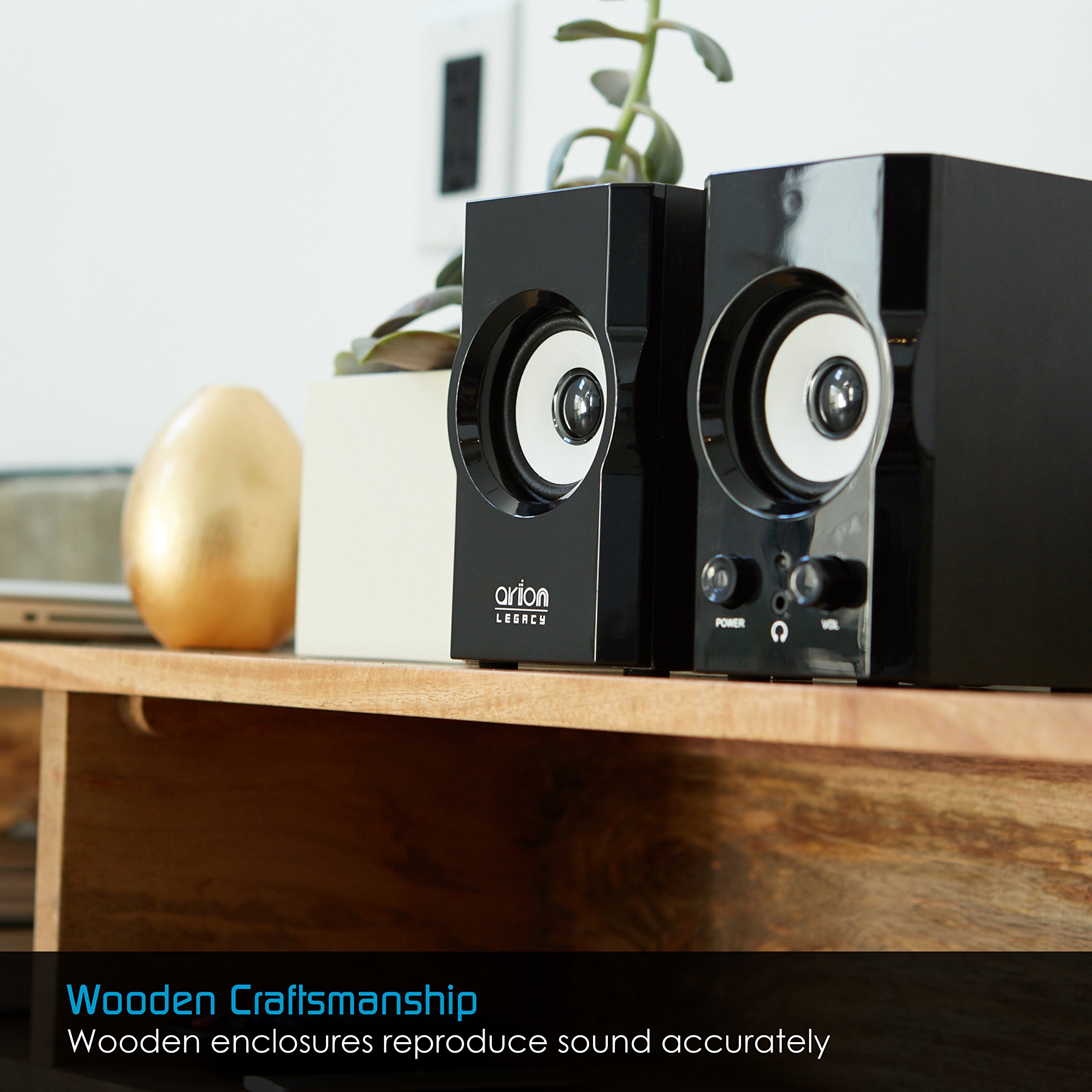 Arion Legacy AC Powered Laptop 2.0 Speakers With Large 3 Inch Woofers