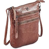 Crossbody Sling Bag for Women Small Real Leather Purse Vintage Travel Crossover Shoulder Bag Handmade