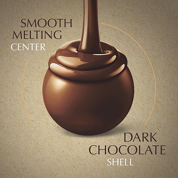 LINDT LINDOR OATMILK DARK CHOCOLATE CANDY TRUFFLES, NON-DAIRY CHOCOLATE TRUFFLES WITH SMOOTH, MELTING TRUFFLE CENTER, 5.1 OZ.
