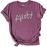 Meow Shirt, Cat Shirt, Cat Lover Shirt, Funny Cat Shirt, Cute Cat Shirt, Animal Lover Shirt, Pet Owner Shirt, Cat Mom Shirt, Women's Cat T-Shirt, Mothers Day Gift Shirt