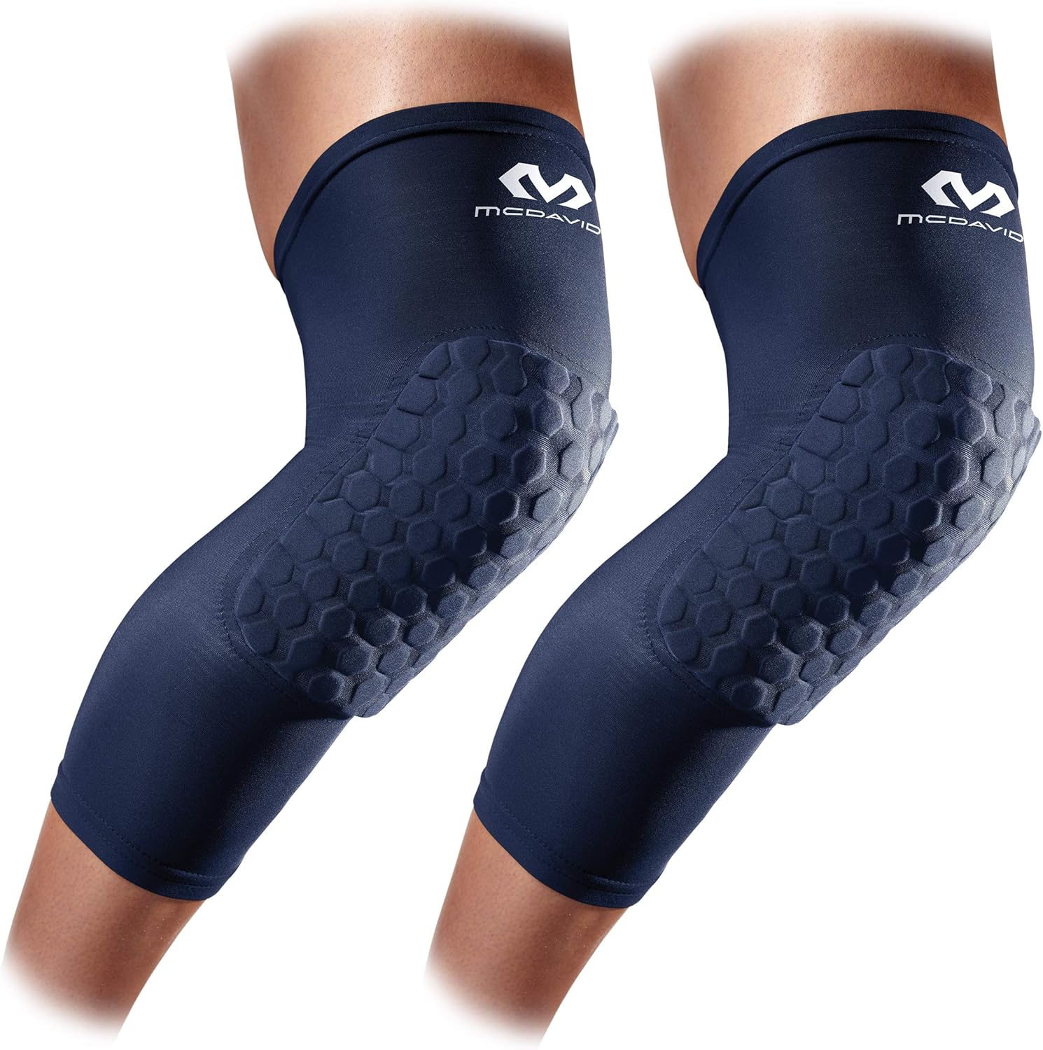 Knee Compression Sleeves: McDavid Hex Knee Pads Compression Leg Sleeve for Basketball, Volleyball, Weightlifting, and More - Pair of Sleeves: Sports & Outdoors