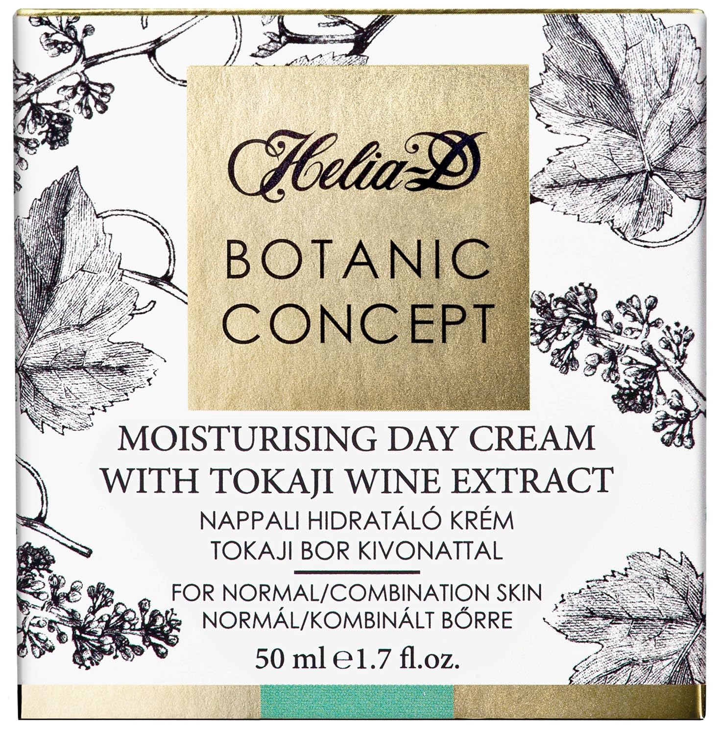 Helia-D Moisturizing Cream with Tokaji Aszu Wine Extract for NORMAL / COMBINATION skin