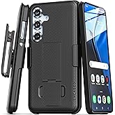 Encased DuraClip Compatible with Samsung Galaxy S25 Belt Clip Case with Phone Holster and Kickstand (S25)