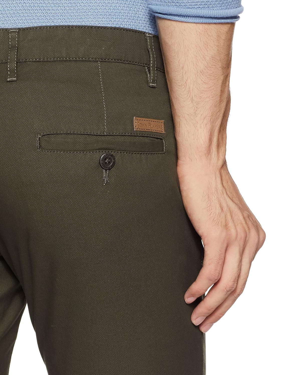 john players men's skinny fit cotton casual trousers