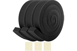 Tlswshsy 2 in x 6.5 ft Air Conditioner Foam Tape - 3Pcs Non-Adhesive Foam Seal Strip with Glue Point for Door & Window Seal