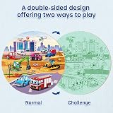 SYNARRY Giant Construction Vehicle Floor Puzzle 70pcs Round Kids 3 8 yrs view 2