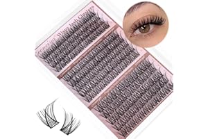 Medium Lash Clusters Short Wispy C Curl Eyelash Clusters 12-16MM Individual Eyelashes Natural Cluster Eyelash Extensions Natural Looking Cluster Lashes by Geeneiya (C Curl,12-14-16)