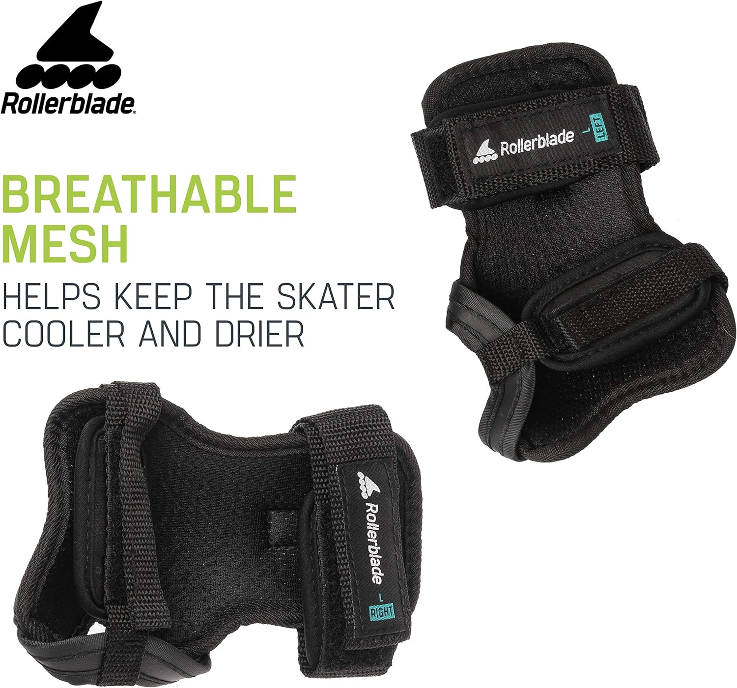 Rollerblade Skate Gear Wrist Pad Protective Gear, Unisex, Multi Sport Protection, Black : Sports & Outdoors