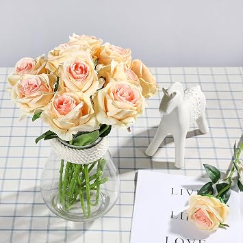 Livraison Gratuite 10 De Soie Rose Bouquet De Fleurs Pour