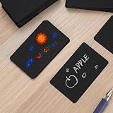 Tomoyuki 150 Pcs Blank Kraft Cards Black Writable Double-Sided 3.46 x 2.04 in view 5