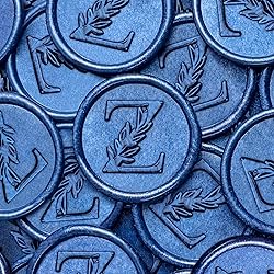 25Pcs Blue Wax Seal Stickers Handmade Vintage