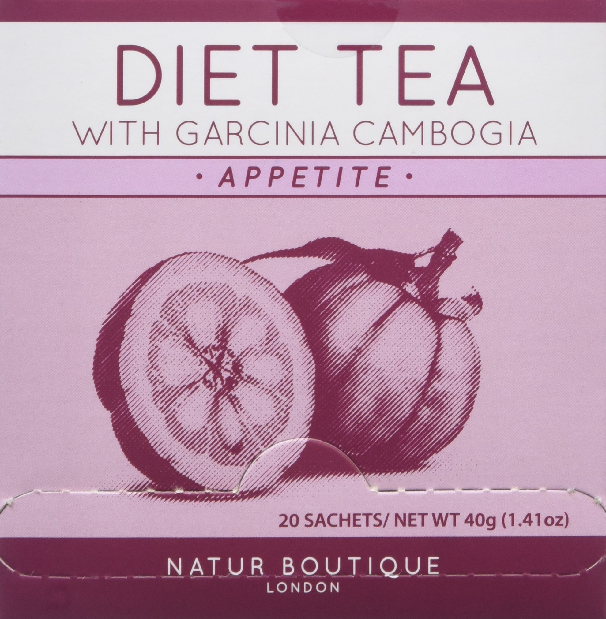 Natur Boutique Diet Tea with Garcinia Cambogia, Pack of 20 Sachets
