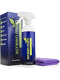 Screen Cleaner Kit - Best for LED & LCD TV, Computer Monitor, Laptop, and iPad Screens &ndash; Contains Over 1,572 Sprays in each Large 16 ounce Bottle &ndash; includes Premium Microfiber Cloth