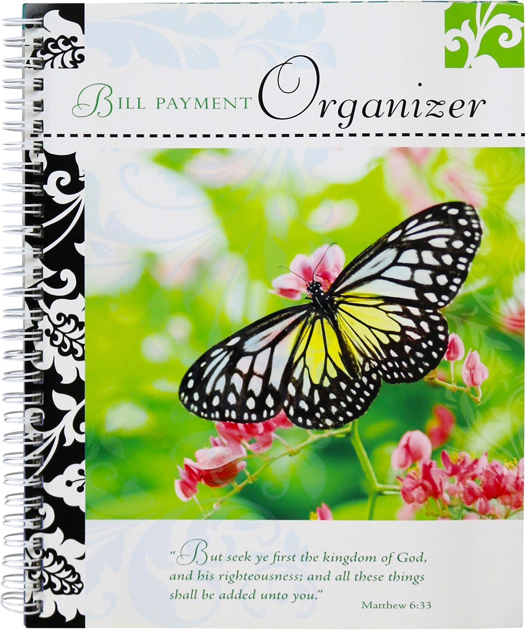 Gifts Plus Bill Payment Organizer Book - Butterfly Cover