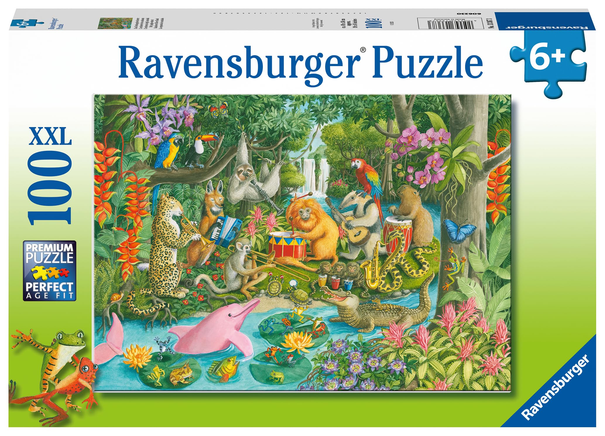 Ravensburger Rainforest River Band XXL 100 Piece Jigsaw Puzzle for Children Ages 6 Years +