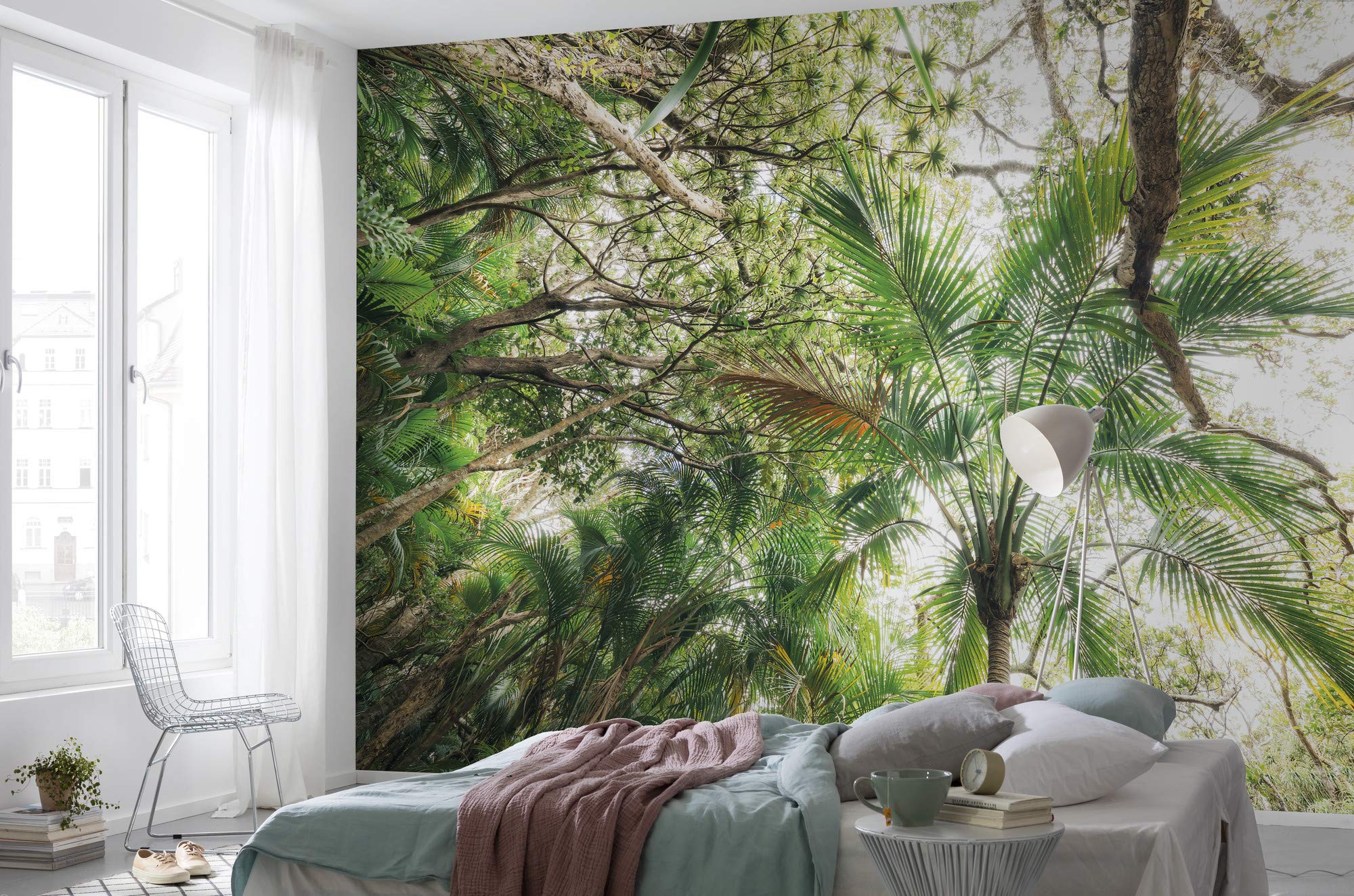 Komar Non-Woven Photo Wallpaper Touch The Jungle Design XXL Decoration Nature Landscape Bedroom Living Room Office Hallway Size 450 x 280 cm (W x H) SHX9-128 Multi-Coloured