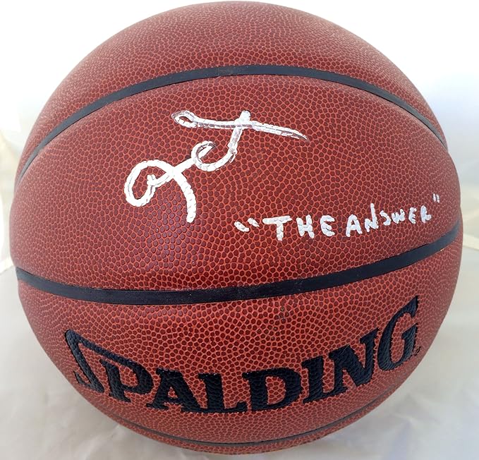 allen iverson autographed basketball