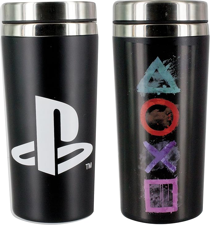 PlayStation Travel Mug, Stainless Steel Reuseable Commuter Cup