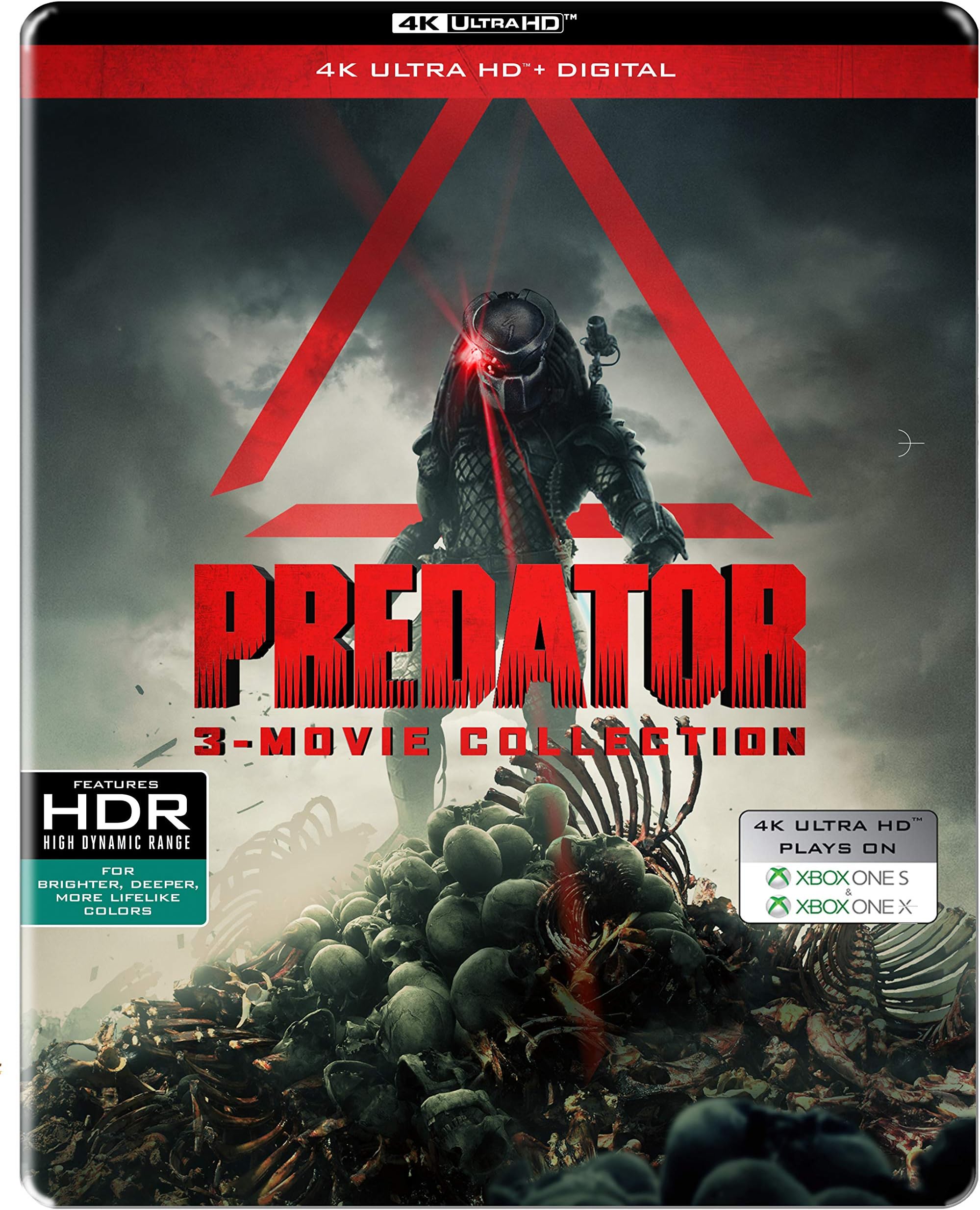 The Predator Trilogy - 3 Movies Collection: Predator + Predator 2 + Predators (Steelbook) (4K UHD) (3-Disc Box Set)