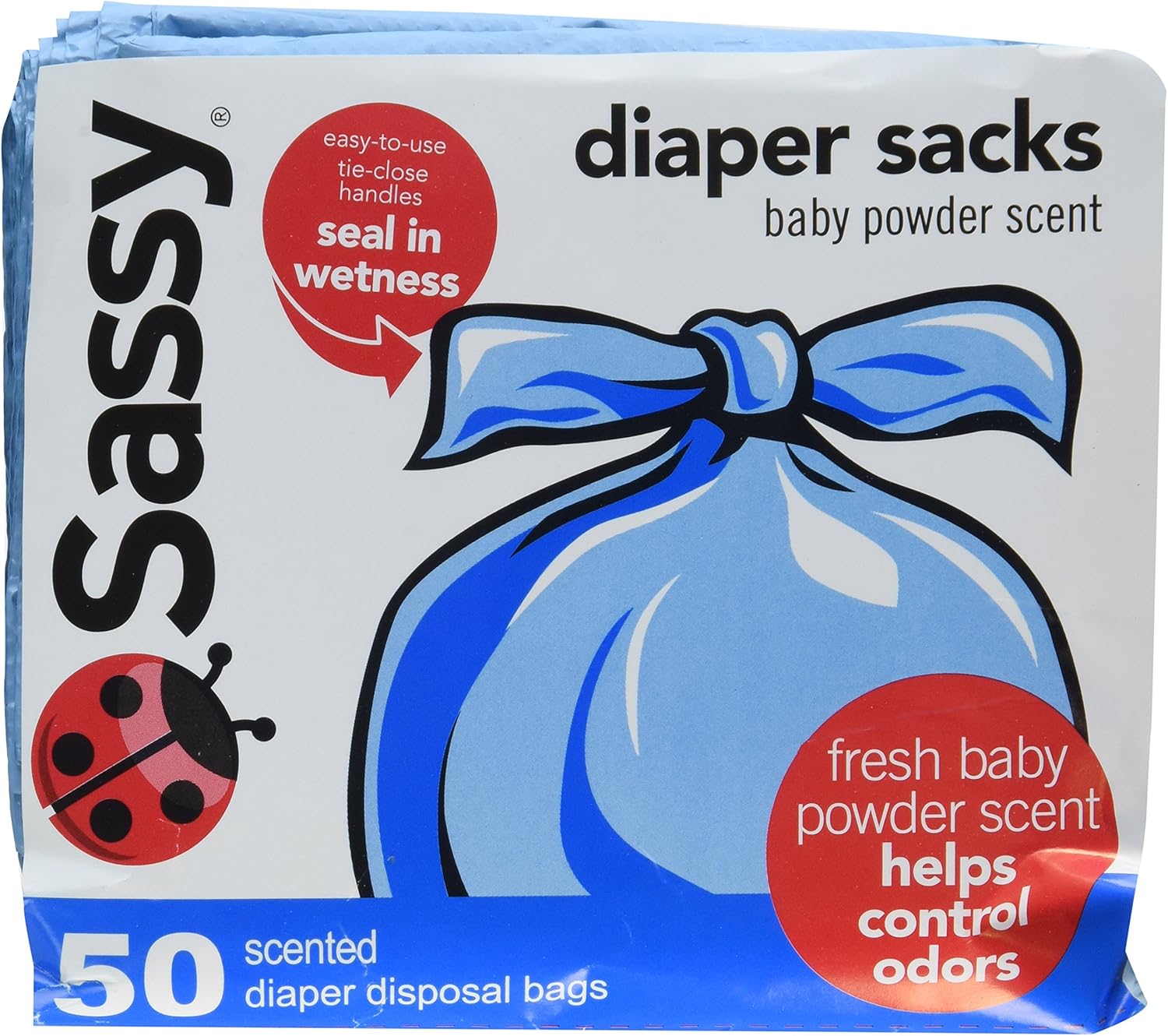 Baby 150 PCS Baby Diaper Disposable Bags Sacks Tie Close Handles Fresh