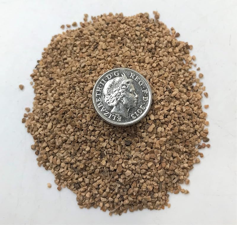 Crushed Walnut Shells 500g Medium Grade Abrasive Pin Cushion Filler Eco Friendly
