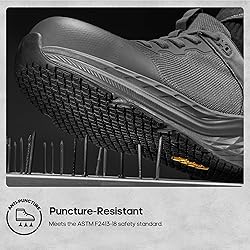 NORTIV 8 Steel Toe Shoes for Men Slip Resistant