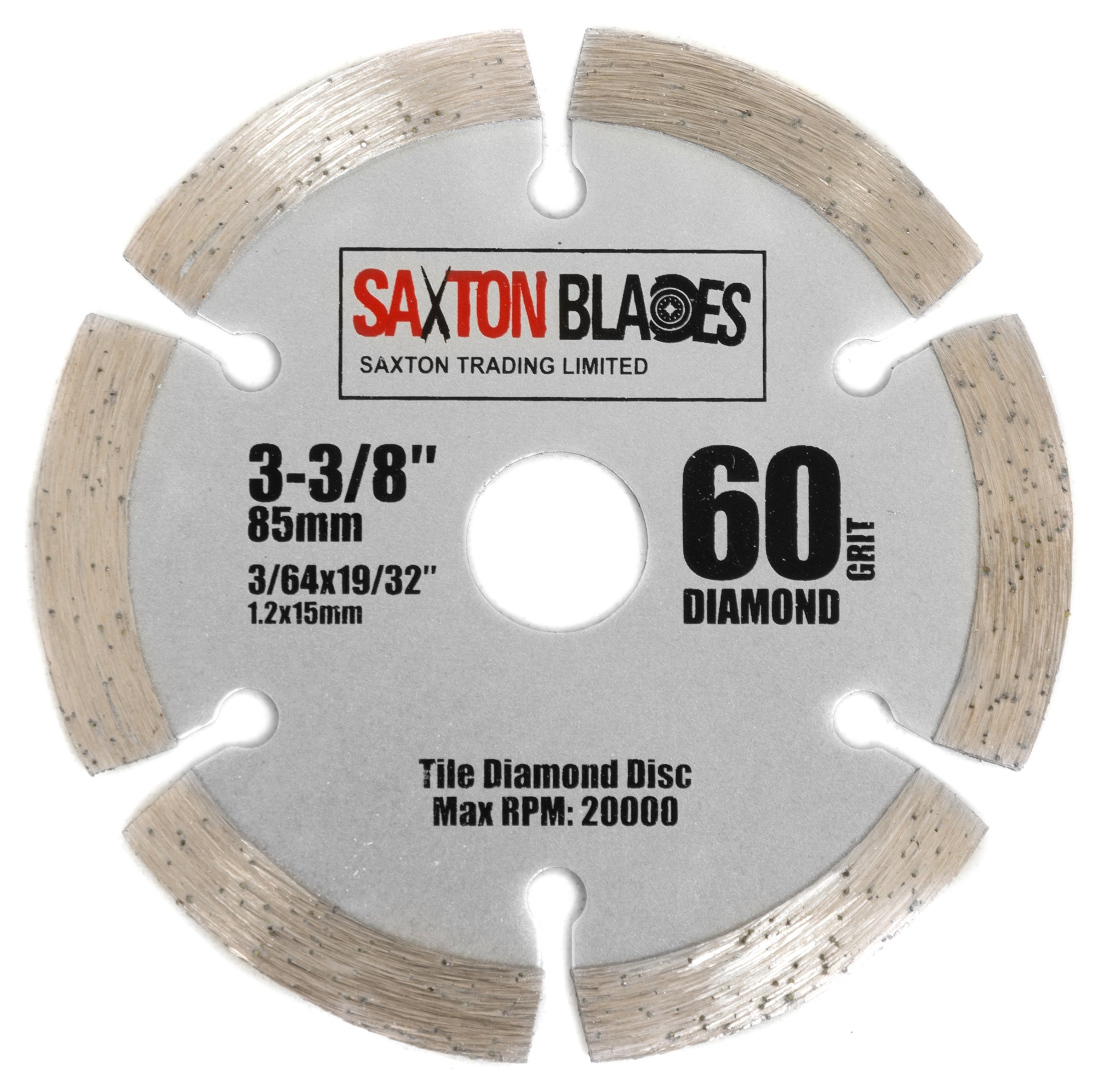 Saxton 85mm Diamond Tile Circular Saw Blade Worx Worxsaw Bosch Makita Ryobi etc