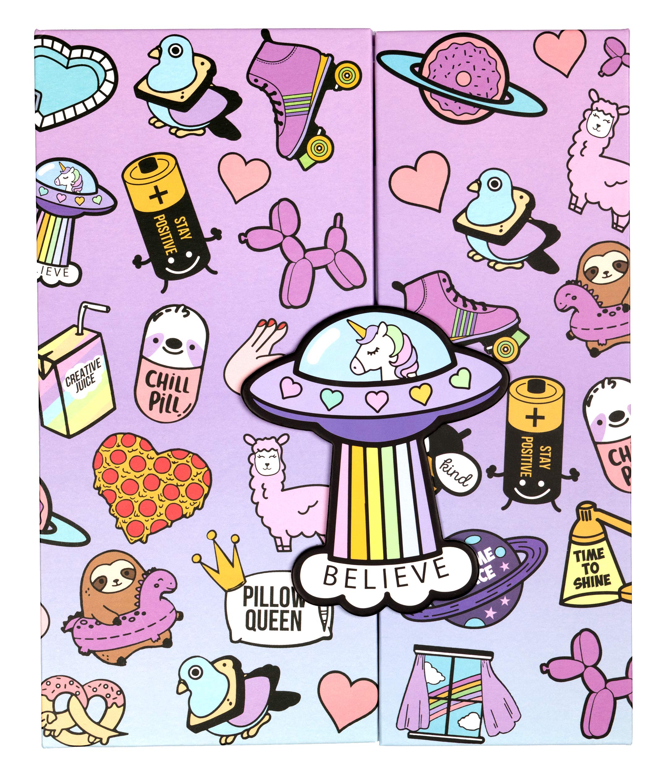 Fringoo - Cute Personal Organiser Diary For Girls | Weekly Planner Girls Journal & Personal Organiser | Perfect For School Notebook With Sticky Labels - Unicorn Believe