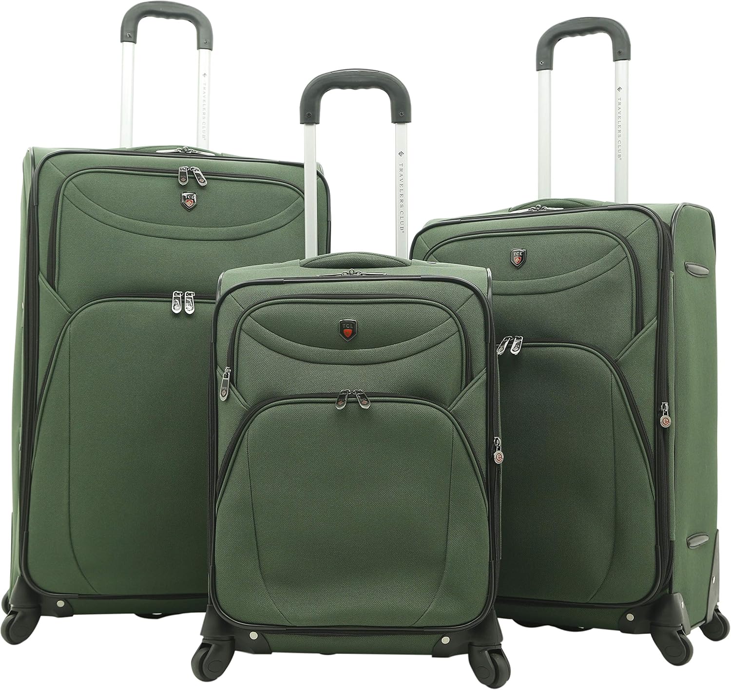 forest green luggage