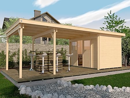 Weka Lounge Haus 225 B Gr 2 Natur 21 Mm Schiebetur Lounge 450 Cm Ohne Rw Amazon De Garten