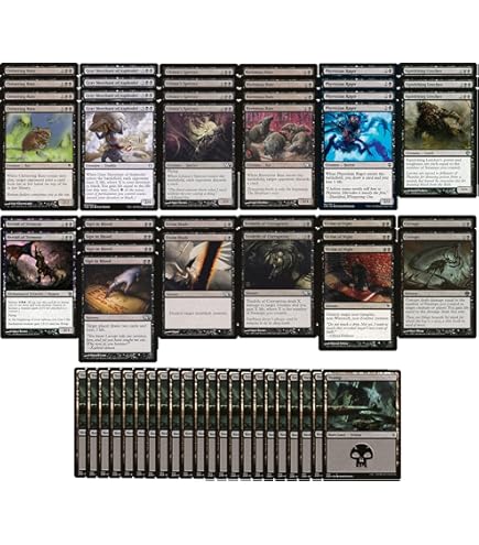 Tier 1 Mono Black Control Pauper Deck - Custom Built - Magic The Gathering  - MTG