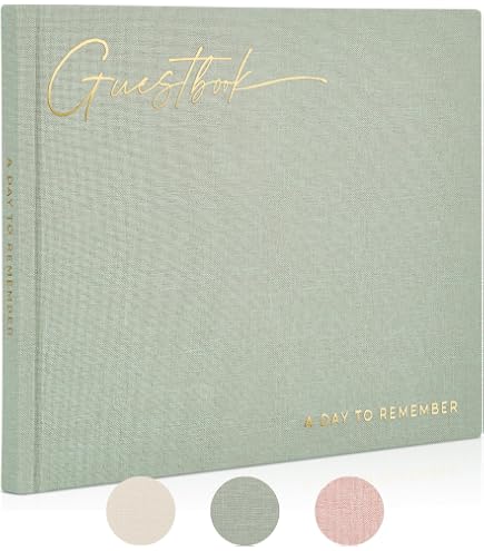 Fashioncraft Baroque Design Guest Book With 5x7 Photo Frame Cover - Ivory & Gold, 50 Lined Pages - View #13