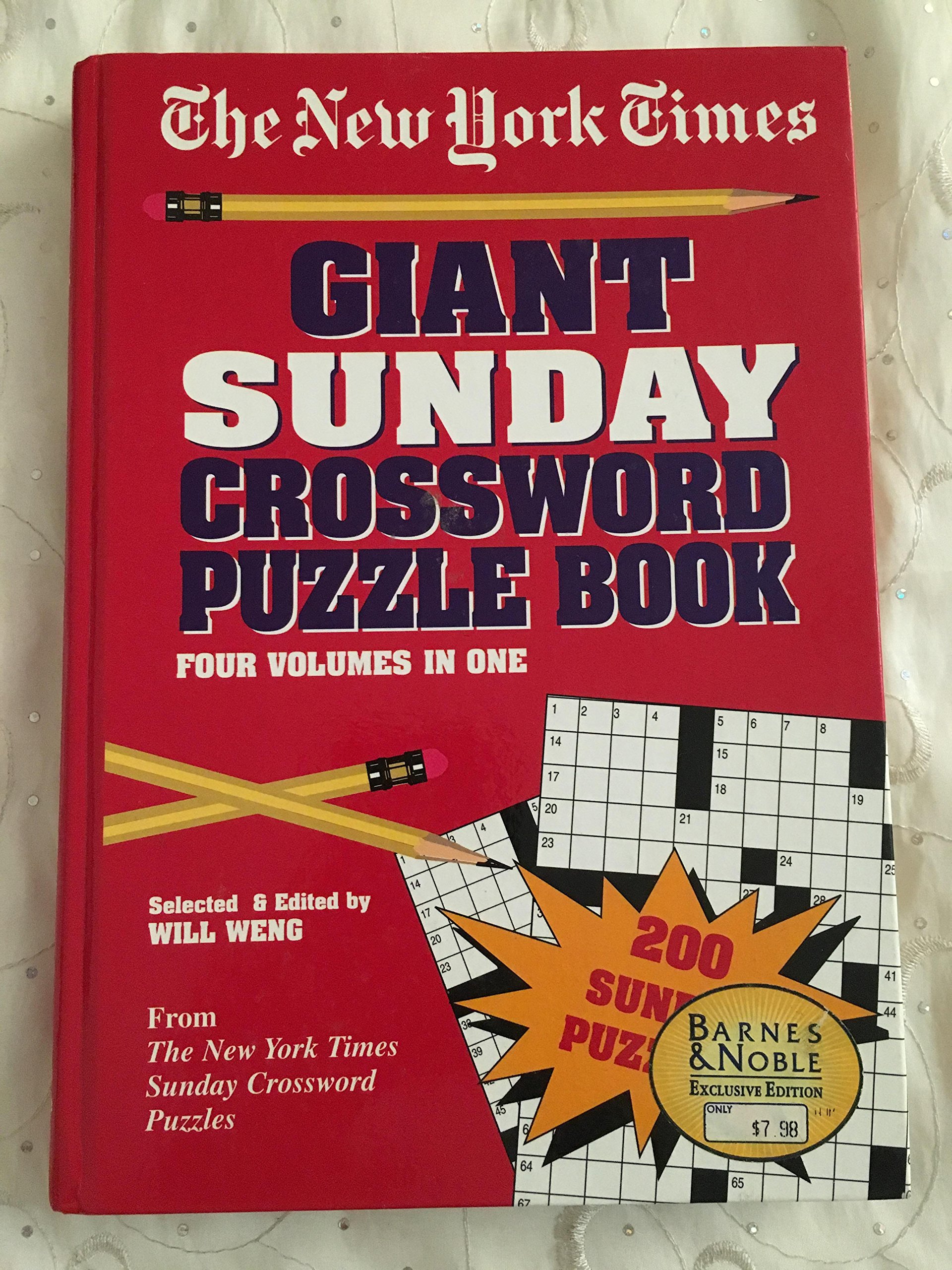The New York Times Giant Sunday Crossword Puzzle Book Hidden