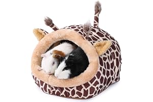JanYoo Bunny Bed Guinea Pig Hideout Huts Accessories Habitat Tunnel for House