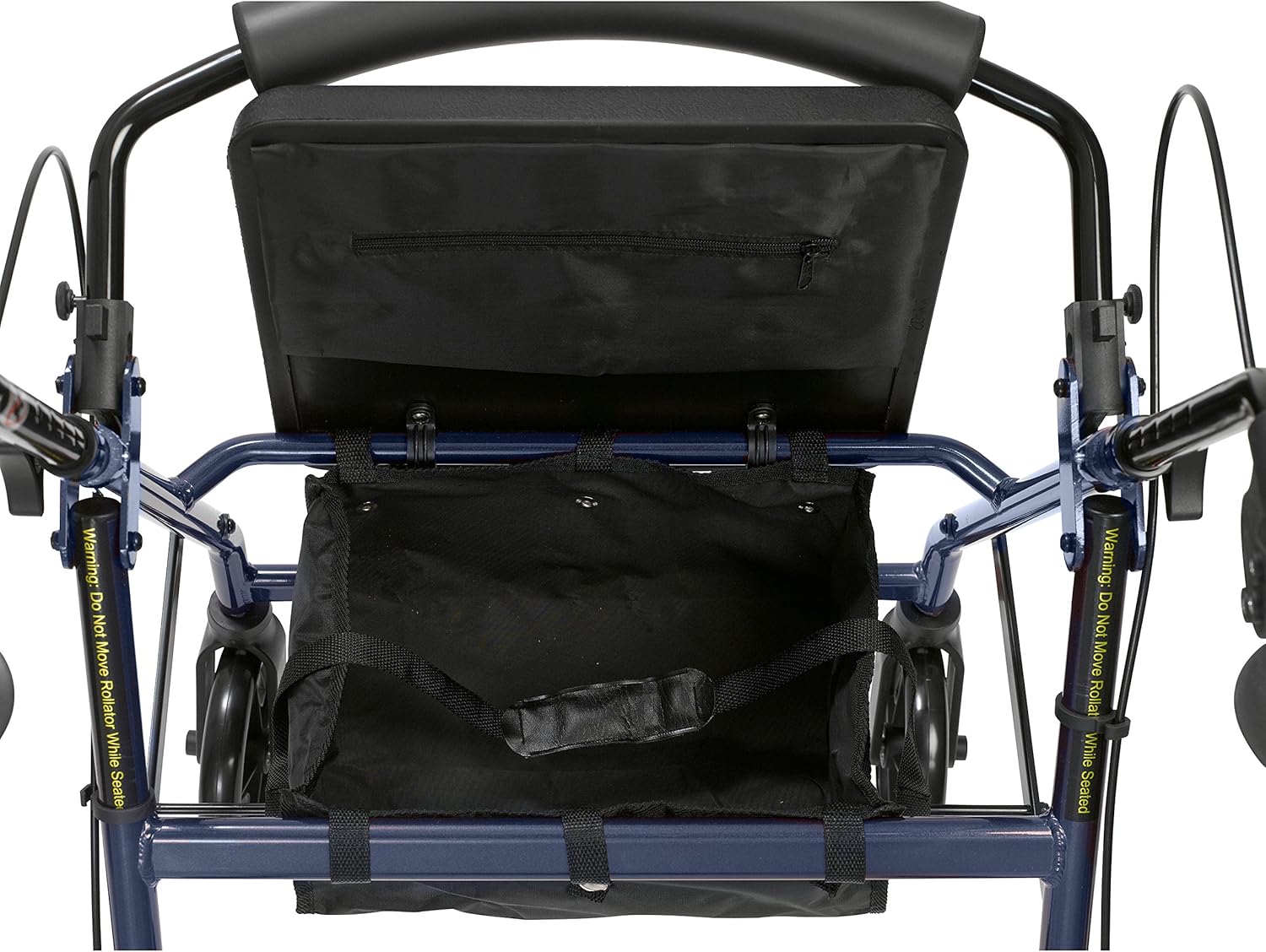 Drive Medical Rollator Walker with Fold Up and Removable Back Support and Padded Seat, Blue: Health & Personal Care