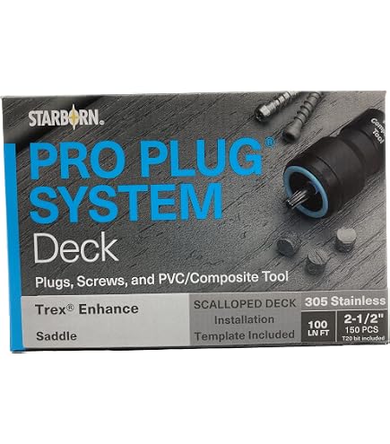 Pro Plug Clam Shell Composite Decking Starborn PRO PLUG System For Trex Decking - Tiki ...