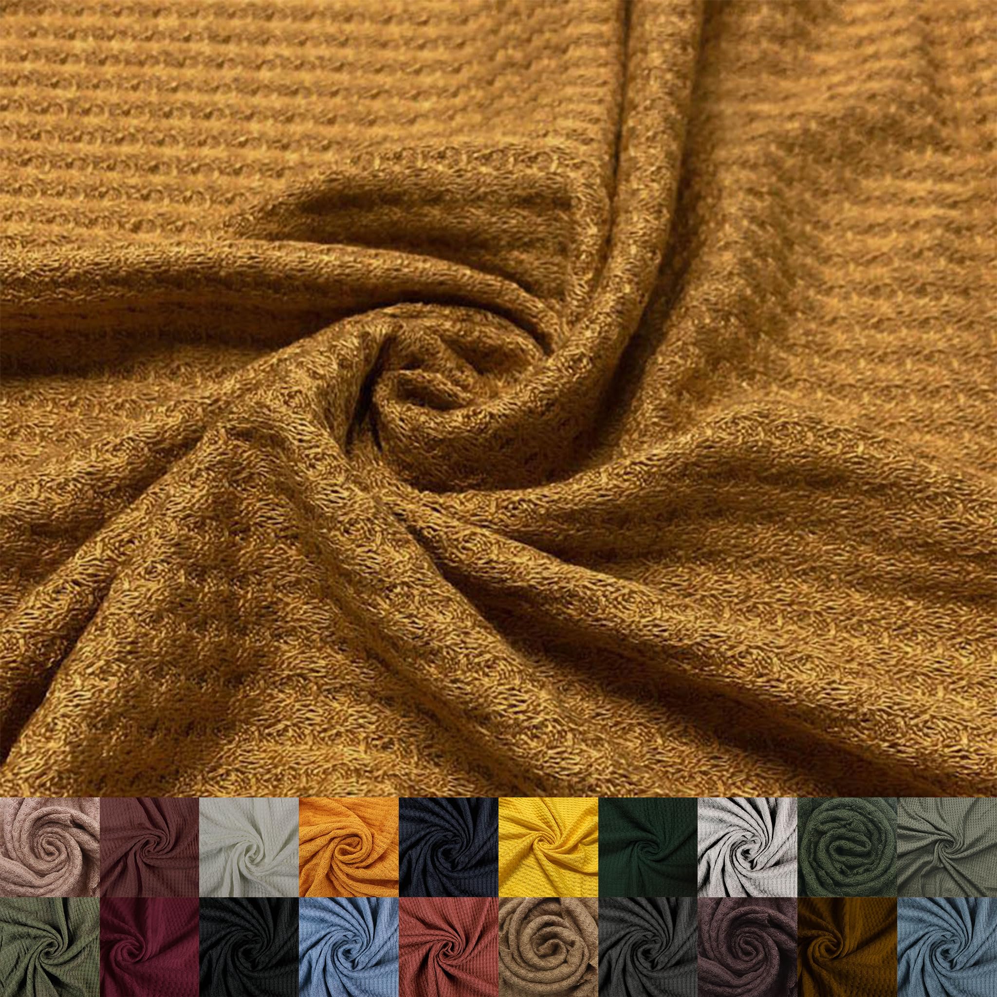 Texco Inc 59" Wide Rayon Spandex Waffle Open Knit