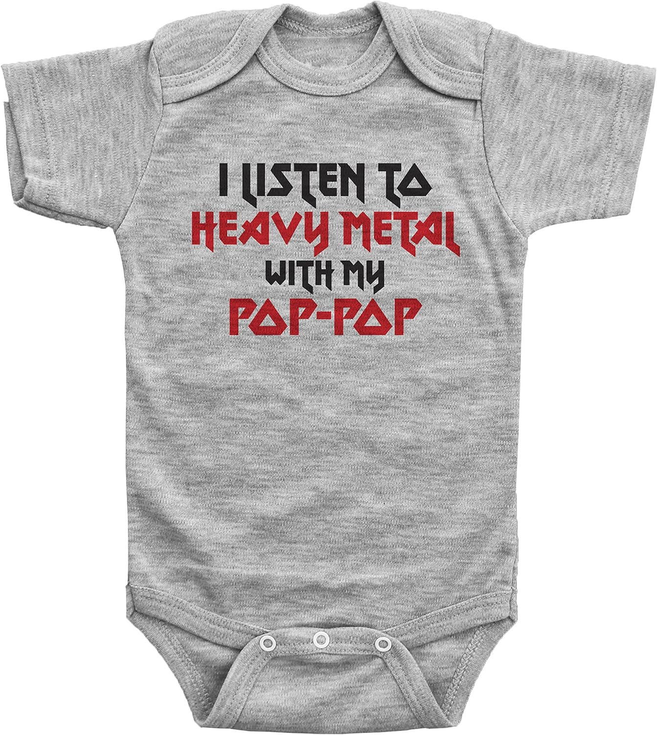metal baby onesie