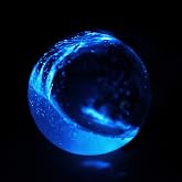 PyroFarms The Living Bioluminescent Bio-Orb, Large 6" | Glowing Glass Sphere, Powered by Ocean Plankton