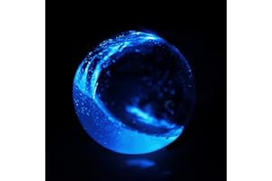 The Living Bioluminescent Bio-Orb (Large 6") A Glowing Glass Sphere Powered by Ocean Plankton