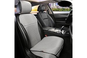 Auto Newer Luxury Breathable Car Seat Cover Fit Four Seasons, Universal Front of Car Seat Cushions, Bottom Seat Covers of Full Wrapped Edge,Universal Fit for 95% Cars,SUV,Pickup,Van(Grey，1PCS)