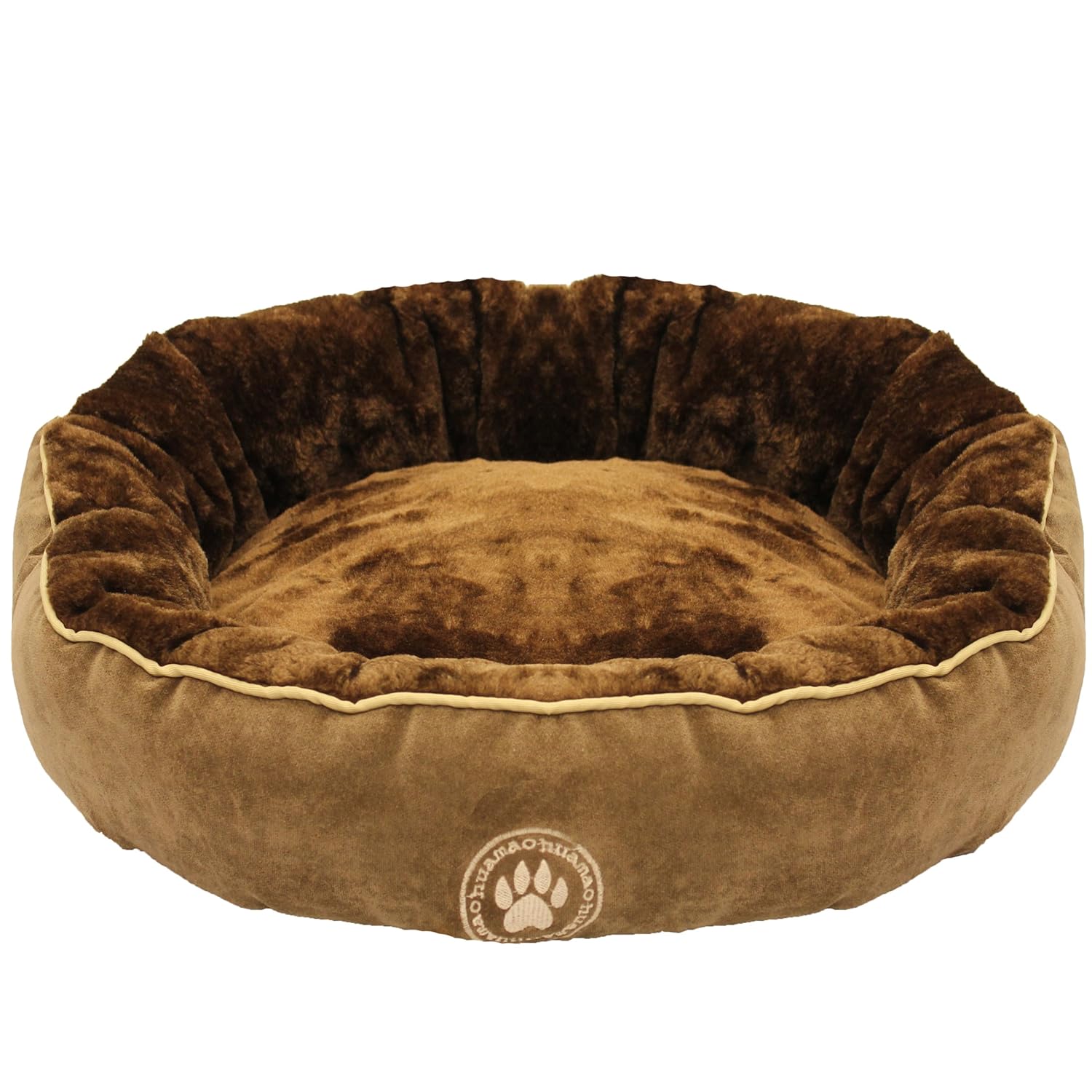 Mool Circular Cushioned Dog Bed, Width 50 cm (20 inches), Two Tone