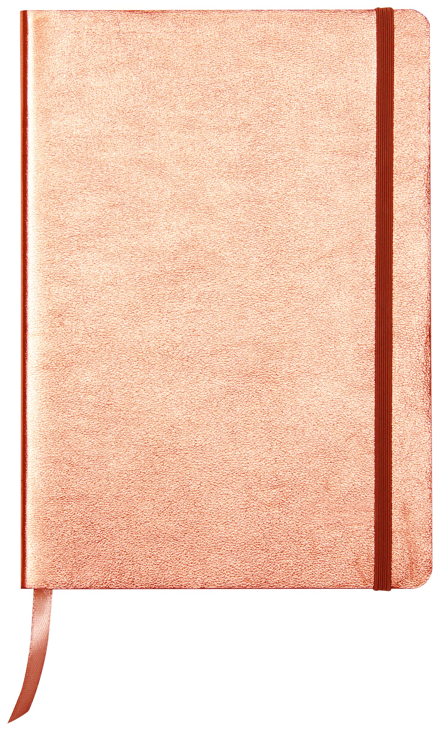 Clairefontaine 400095C - One Notebook, A5 - Made of Genuine Lambskin Leather Soft Cover - Dimensions: 14.8 x 21 cm - 144 Lined Pages - Copper-Leathered