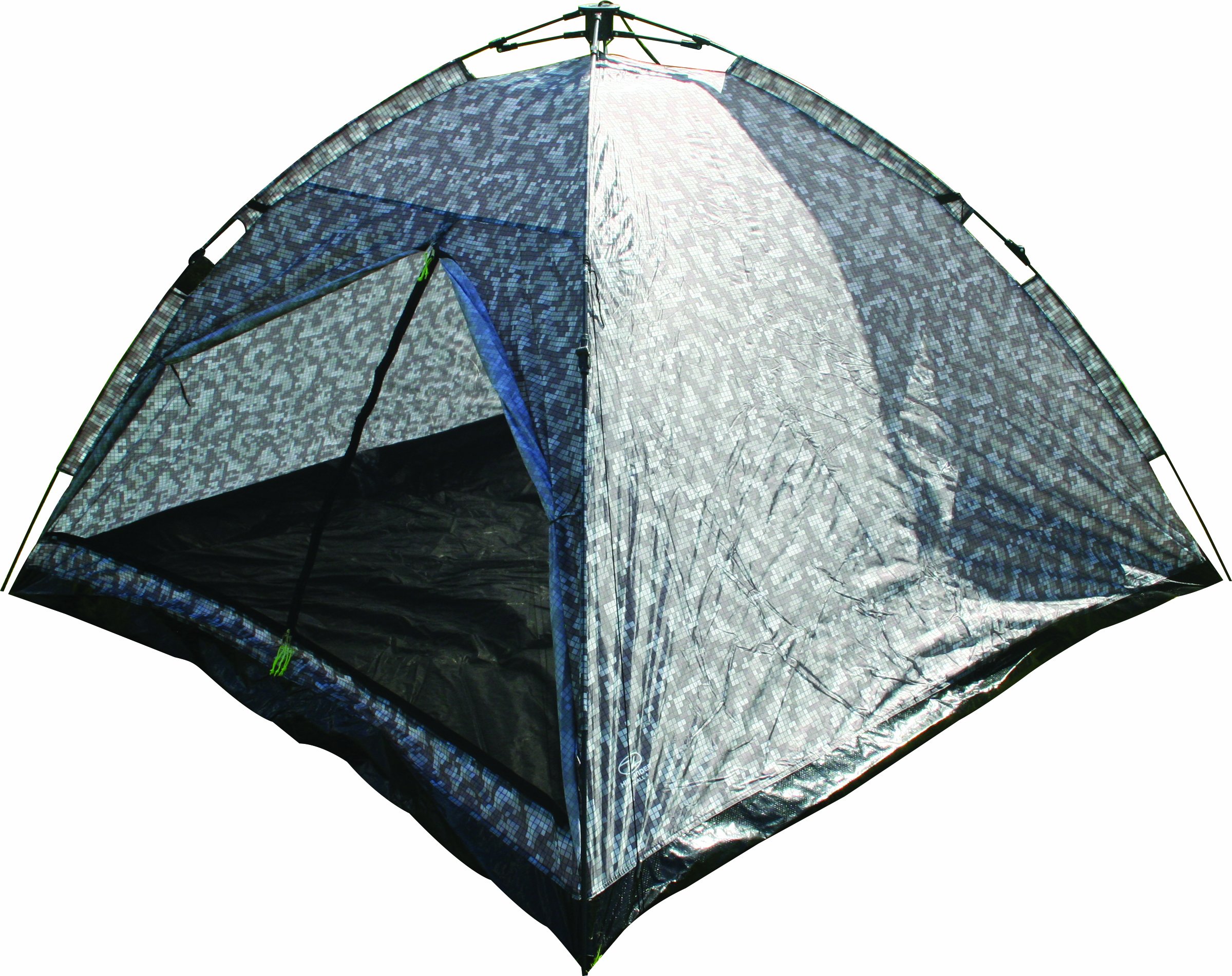 Highlander Dome 4 Digital Quick Pitch Tent Grey