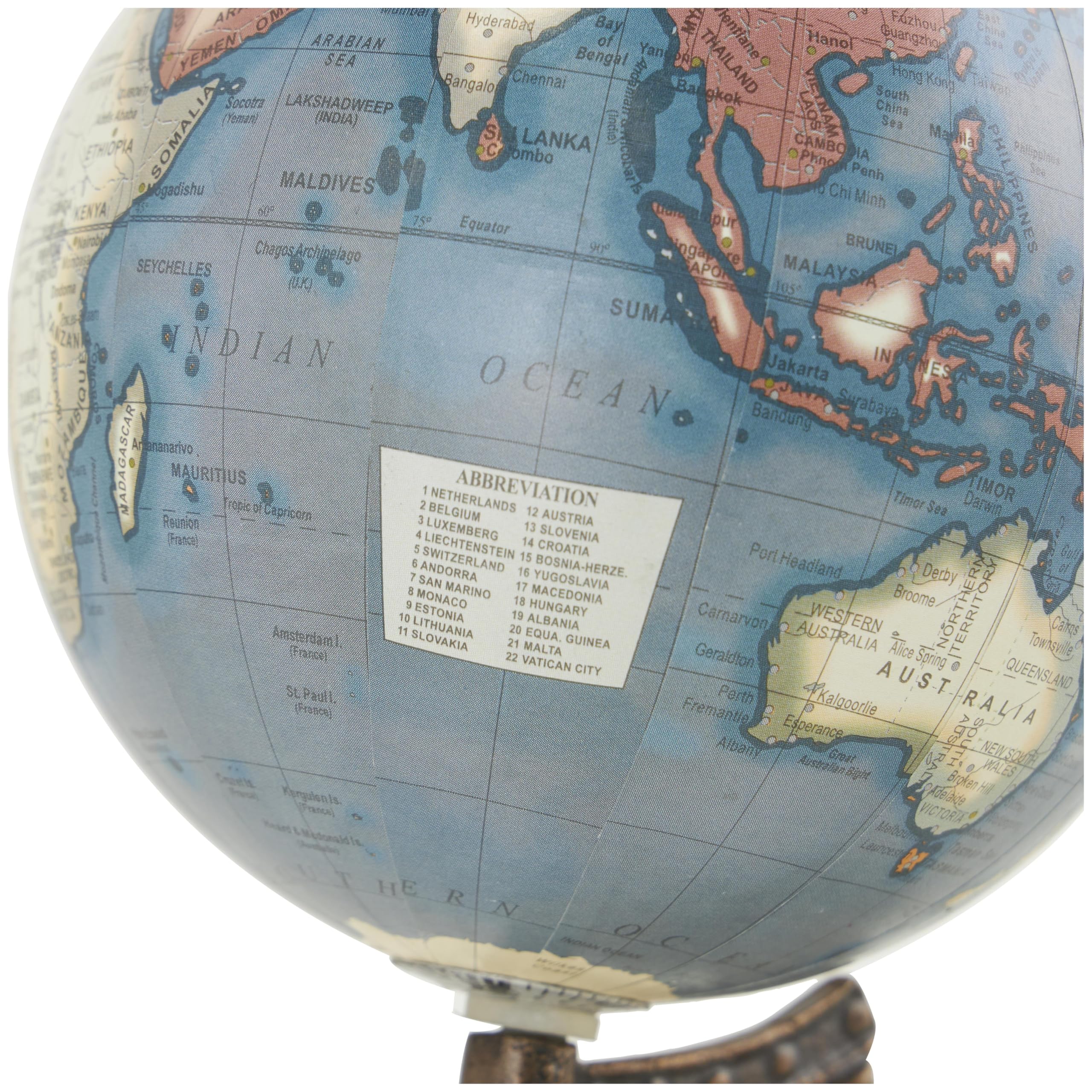 Deco 79 Plastic Globe with Wood Base, 5
